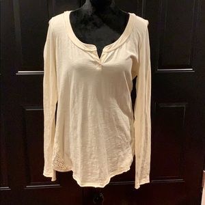 🆕Free People 100% Cotton Cream Shirt